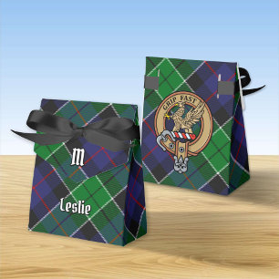 Caja Para Regalos Clan Leslie Escudo sobre la caza de tartán