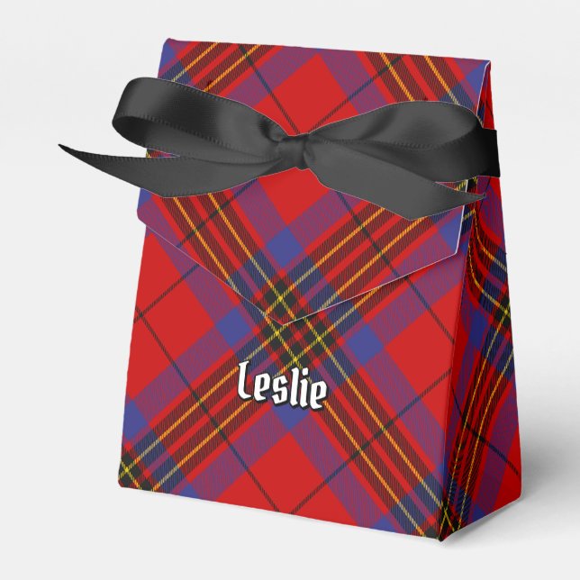 Caja Para Regalos Clan Leslie Red Tartan (Front Side)