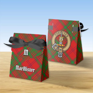Caja Para Regalos Clan MacAlister de Glenbarr Escudo sobre Tartán