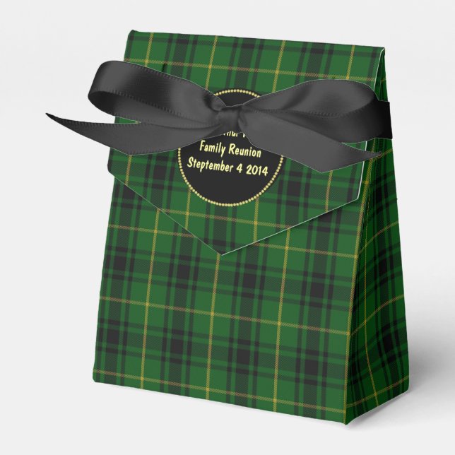Caja Para Regalos Clan MacArthur Tartan Plaid Favor Gift Box (Front Side)