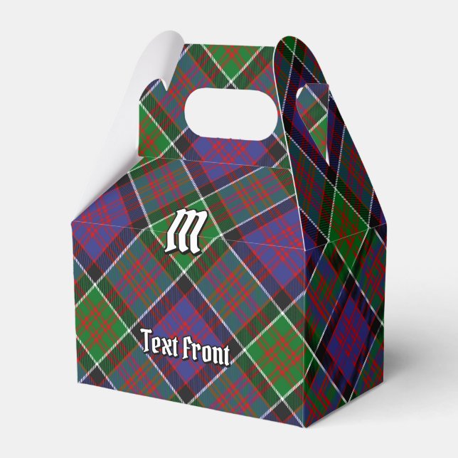 Caja Para Regalos Clan MacDonald de Clanranald Tartan Favor Box (Front Side)
