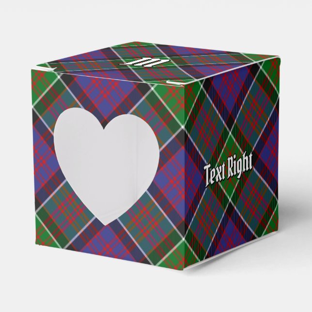 Caja Para Regalos Clan MacDonald de Clanranald Tartan Favor Box (Anverso)