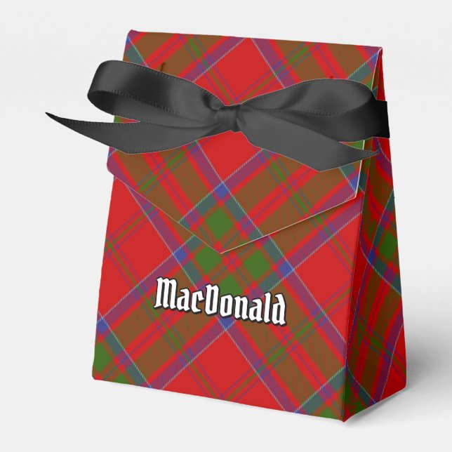 Caja Para Regalos Clan MacDonald de Keppoch Tartan Favor Box (Front Side)