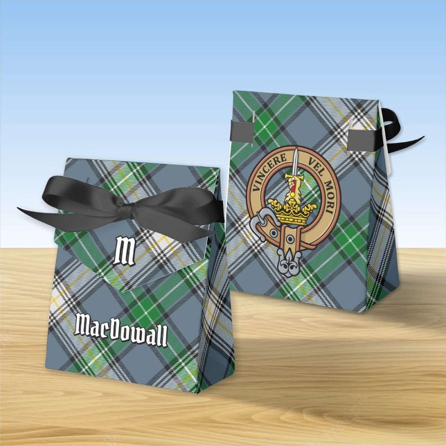 Caja Para Regalos Clan MacDowall Escudo sobre Tartán (Subido por el creador)
