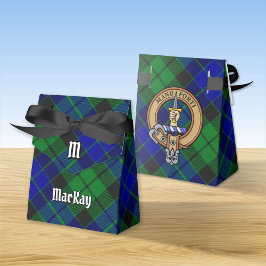 Caja Para Regalos Clan MacKay Escudo sobre Tartán