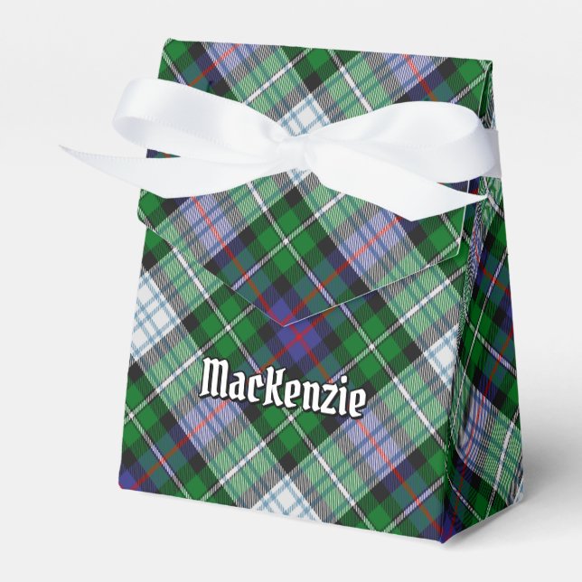 Caja Para Regalos Clan MacKenzie Vestir Tartan Favor Box (Front Side)