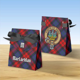 Caja Para Regalos Clan MacLachlan Escudo sobre Tartán