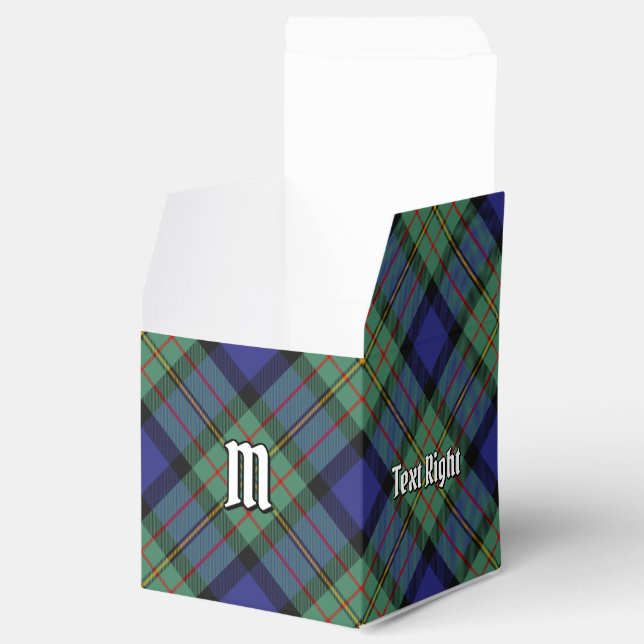 Caja Para Regalos Clan MacLaren Tartan Favor Box (Abierto)
