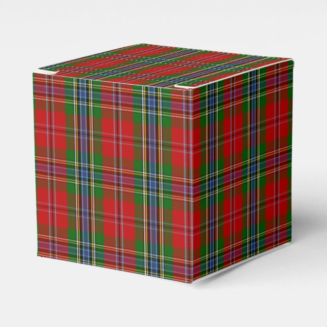 Caja Para Regalos Clan MacLean De Duart Tartán (Costado Anverso)