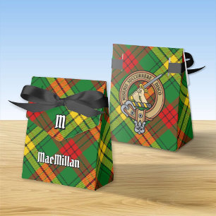 Caja Para Regalos Clan MacMillan Escudo sobre Tartán