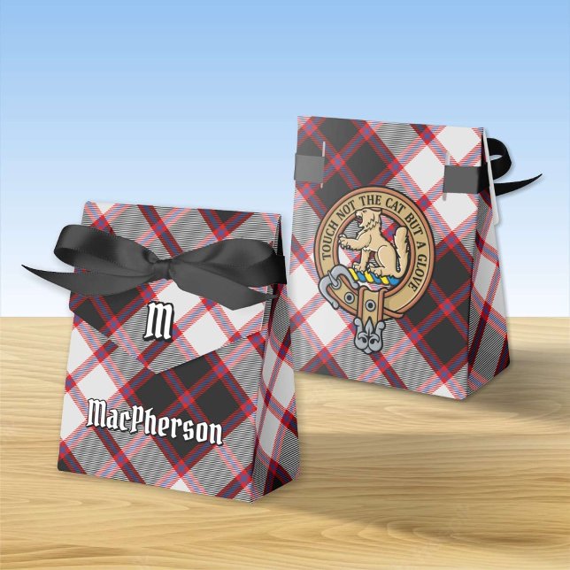 Caja Para Regalos Clan MacPherson Escudo sobre la caza de tartán (Subido por el creador)