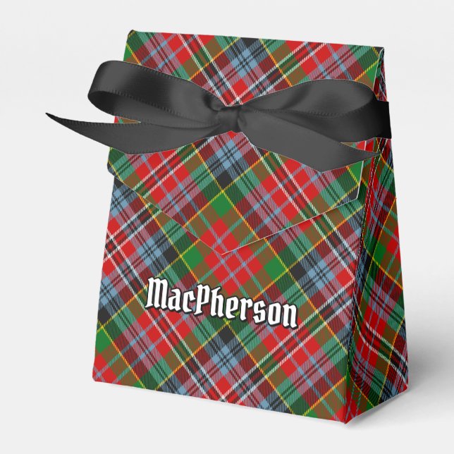 Caja Para Regalos Clan MacPherson Tartan Favor Box (Front Side)