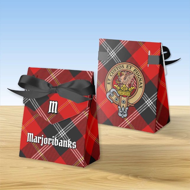 Caja Para Regalos Clan Marjoribanks Escudo sobre Tartán (Subido por el creador)
