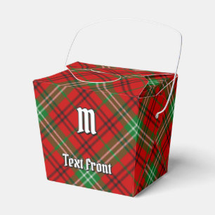 Caja Para Regalos Clan Morrison Red Tartan Favor Box