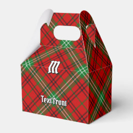 Caja Para Regalos Clan Morrison Red Tartan Favor Box