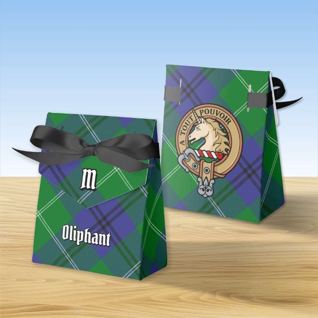 Caja Para Regalos Clan Oliphant Escudo sobre Tartán (Subido por el creador)