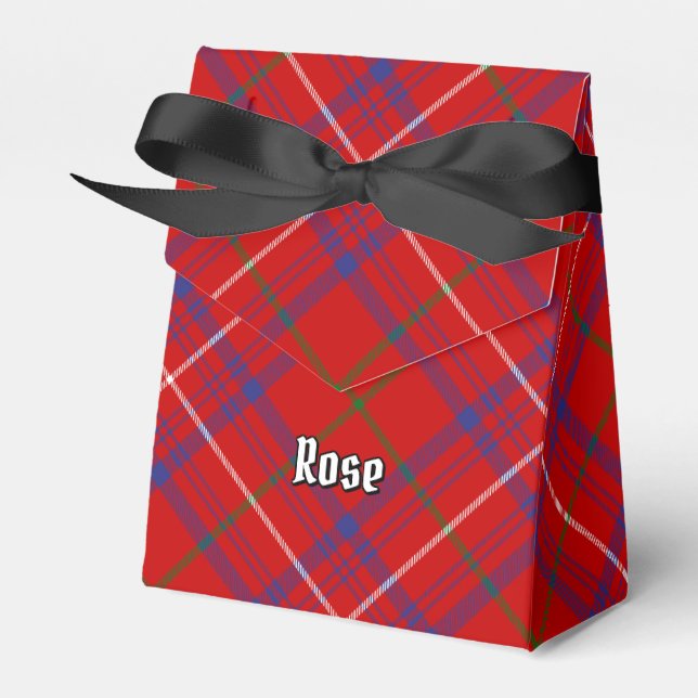 Caja Para Regalos Clan Rosa Tartan (Front Side)
