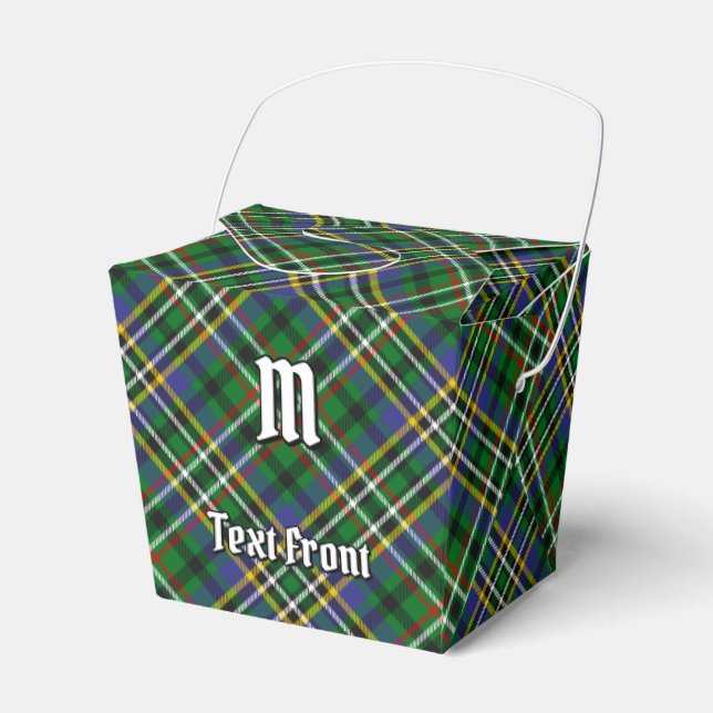 Caja Para Regalos Clan Scott Green Tartan Favor Box (Front Side)