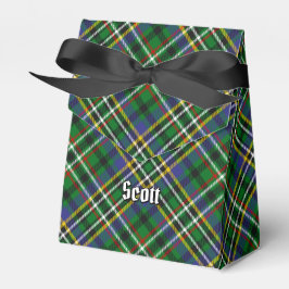 Caja Para Regalos Clan Scott Green Tartan Favor Box