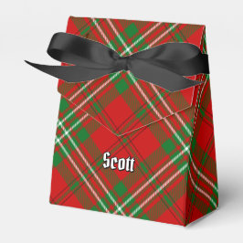 Caja Para Regalos Clan Scott Red Tartan Favor Box