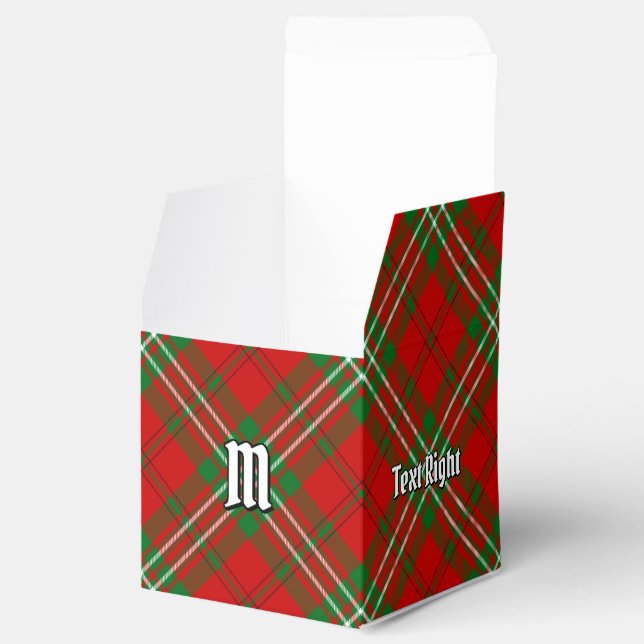 Caja Para Regalos Clan Scott Red Tartan Favor Box (Abierto)