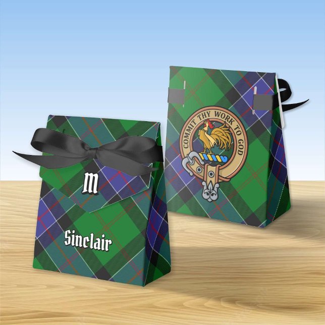 Caja Para Regalos Clan Sinclair Escudo sobre la caza de tartán (Subido por el creador)