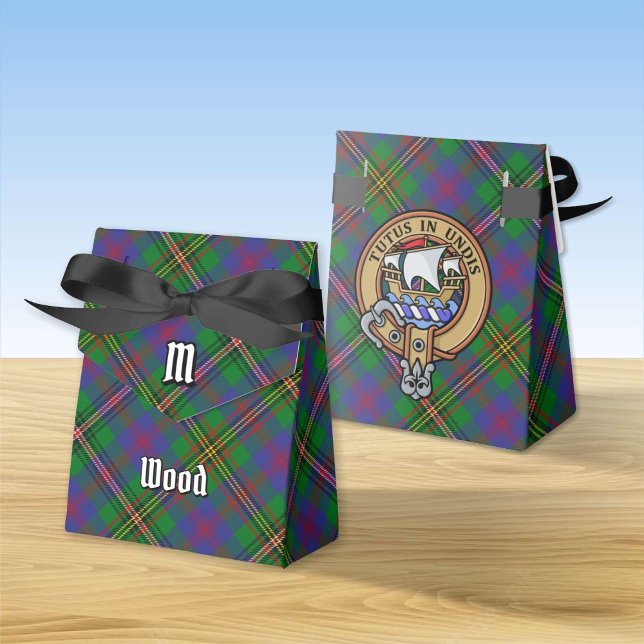 Caja Para Regalos Clan Wood Escudo sobre Tartán (Subido por el creador)