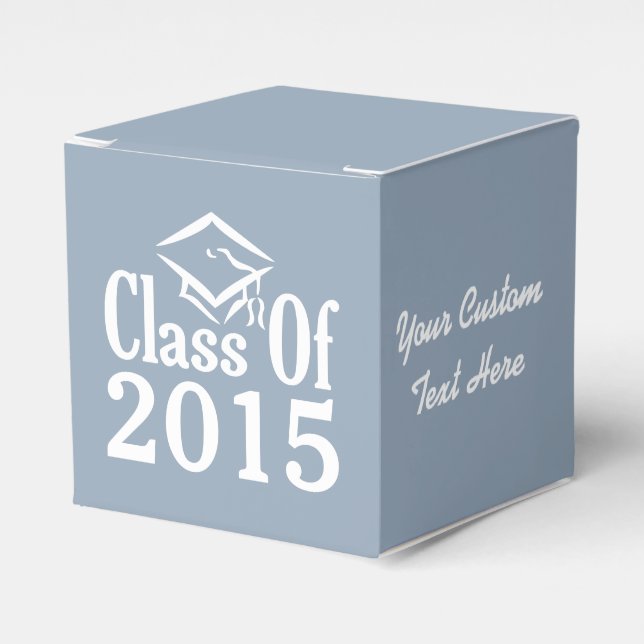 Caja Para Regalos Clase de CUALQUIER año personalizado de texto y co (Costado Anverso)