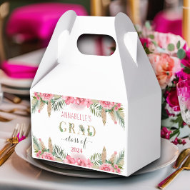 Caja Para Regalos Clase De Graduación De Luau De 2024 Floral