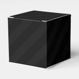 Caja Para Regalos Clásico de franja de medianoche oscura