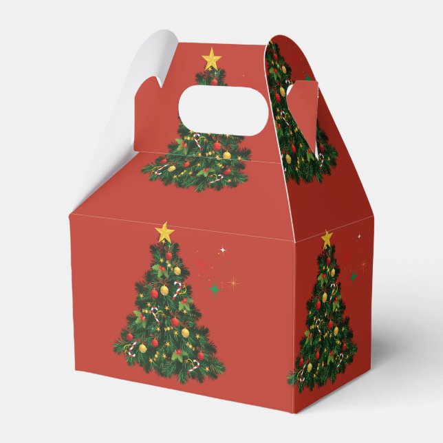 Caja Para Regalos Clásico Feliz Navidad (Front Side)