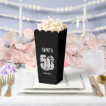 Caja Para Regalos Clásico Negro Moderno Cualquier Edad 50 cumpleaños<br><div class="desc">Clásico Black Modern Cualquier Edad 50 Cajas de Favor de Fiesta de Cumpleaños</div>