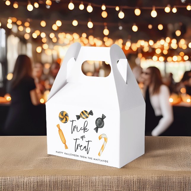 Caja Para Regalos Clásico truco o truco de dulces de Halloween (Subido por el creador)