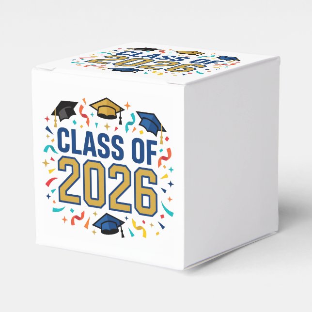 Caja Para Regalos Class of 2026 Party (Costado Anverso)