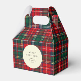 Caja Para Regalos Classic Tartan Plaid Holiday Cookie