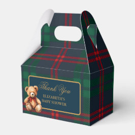 Caja Para Regalos Classic Vintage Preppy Teddy Bear Baby Shower