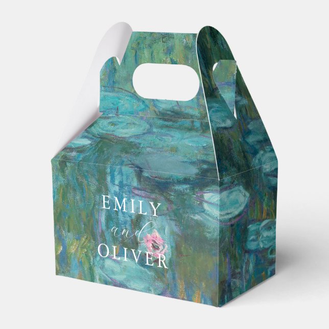 Caja Para Regalos Claude Monet Water Lilies Boda (Front Side)