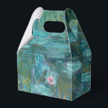 Caja Para Regalos Claude Monet Water Lilies Boda<br><div class="desc">Cajas de favoritas de bodas con pintura de Claude Monet Water Lilies.</div>