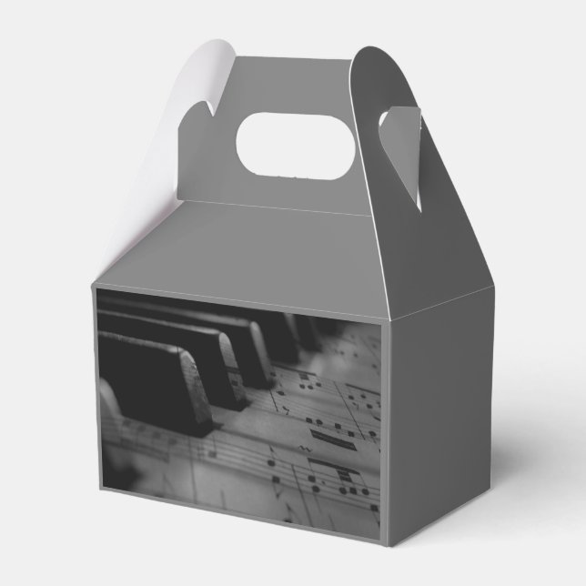 Caja Para Regalos Claves de piano de música (Front Side)