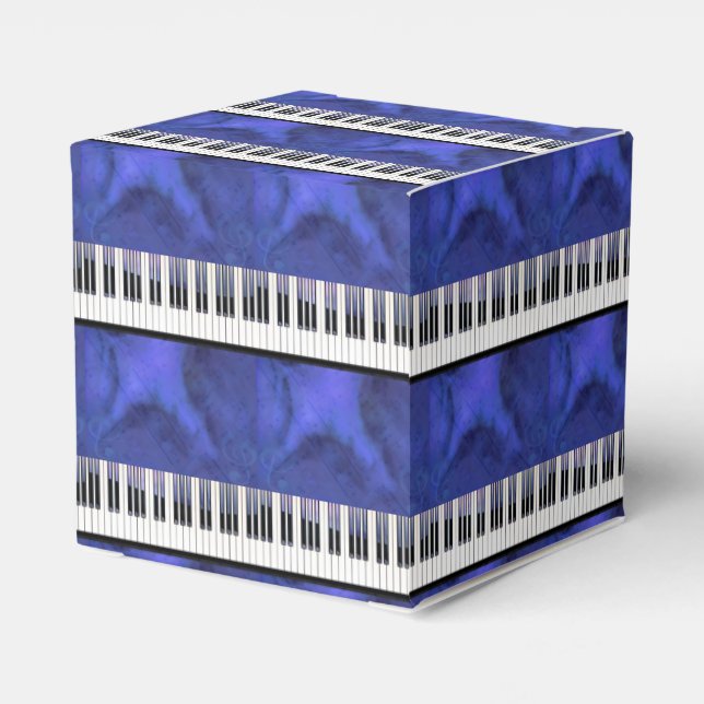 Caja Para Regalos Claves de piano Hoja Música Moderna Giro (Reverso Costado)