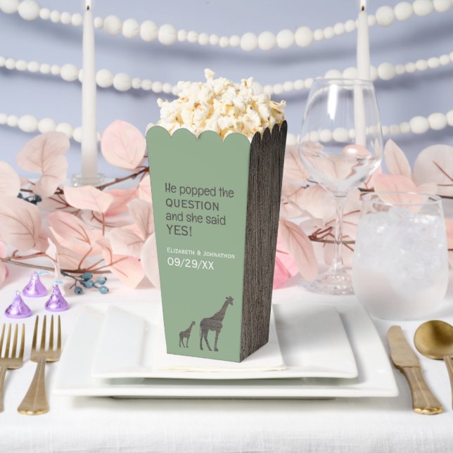 Caja Para Regalos Clay Safari Giraffe, Boda ruso (Boda)