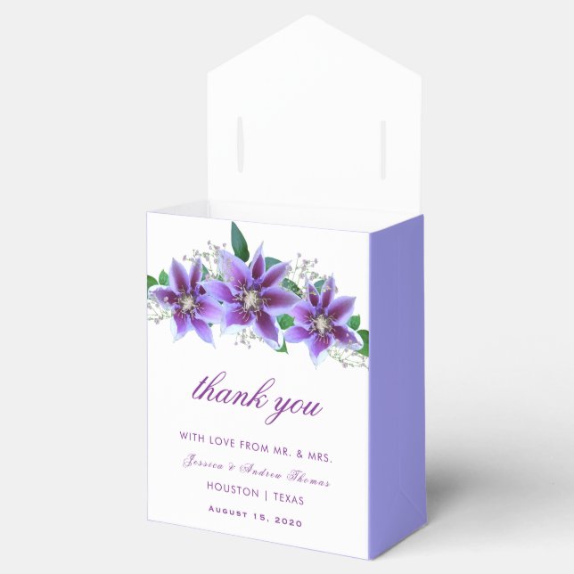 Caja Para Regalos Clématite Chic Clásica Boda (Abierto)