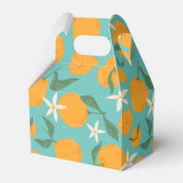 Caja Para Regalos Clementine Tangerine Mandarin, Naranja con temátic