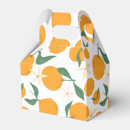 Caja Para Regalos Clementine Tangerine Mandarin, Naranja con temátic