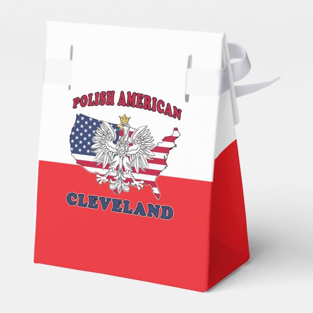 Caja Para Regalos Cleveland Ohio Águila Polaca (Reverso)