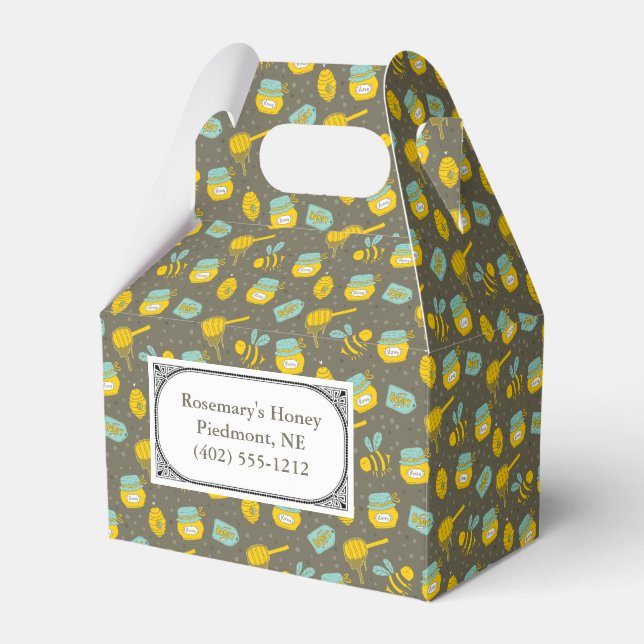 Caja Para Regalos Cliente de Cuchara de miel personalizado (Front Side)