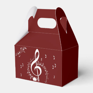 Caja Para Regalos Climactic G Clef Music Red