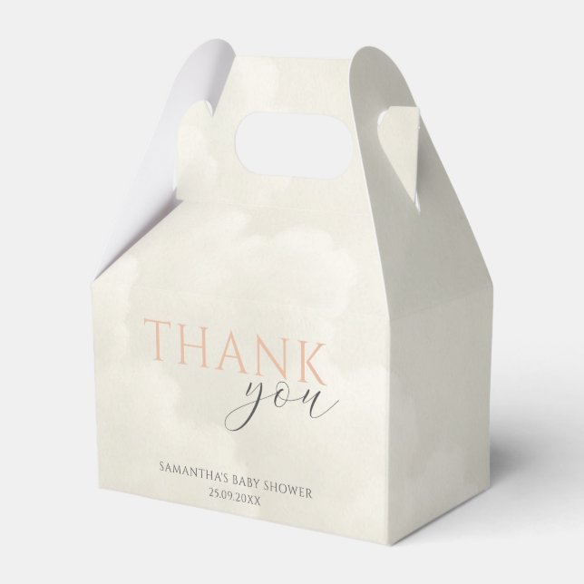 Caja Para Regalos Cloud Nine Modern Baby Shower Thank You (Front Side)