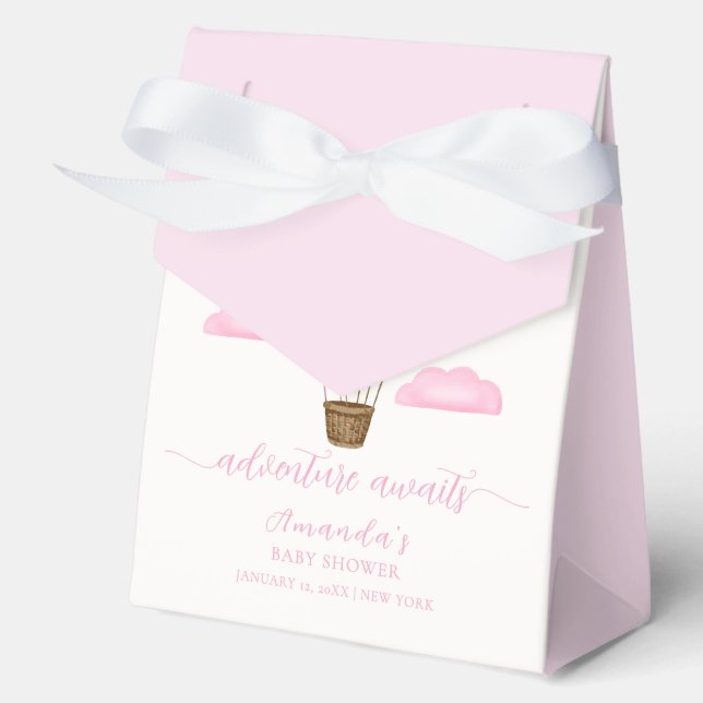 Caja Para Regalos Cloud Star Rainbow Air Balloon Baby Shower (Anverso)