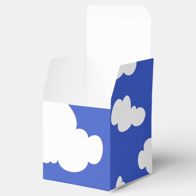 Caja Para Regalos Cloudy Blue Sky White Clouds Dreamy Clouding (Abierto)